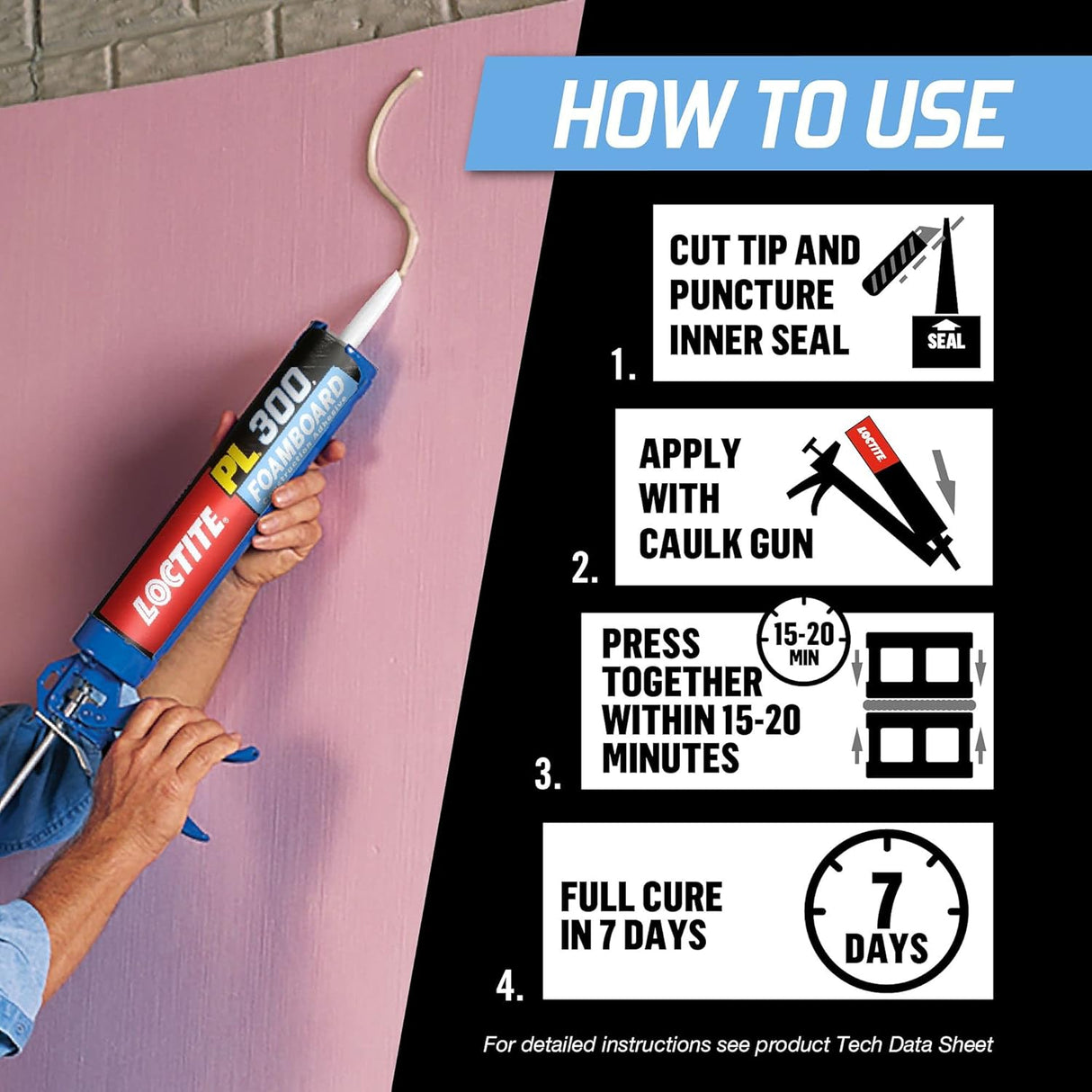 Loctite All Purpose Construction Latex Foam Adhesive, 28 oz