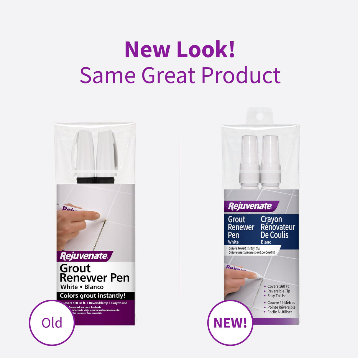 قلم تحديد مجدد الجص من ريجوفينيت، قطعتين، أبيض