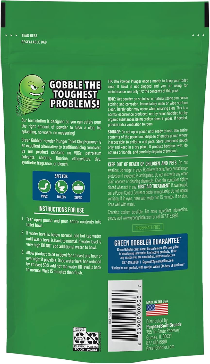 منظف جرين جوبلر لازالة انسداد المرحاض، 16.5 اونصة