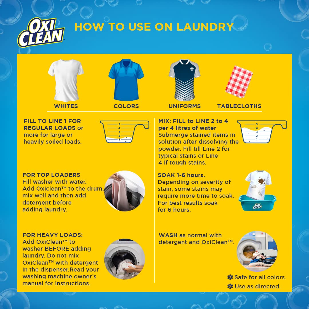 مسحوق ازالة البقع متعدد الاستخدامات من أوكسي كلين، 1.77 رطل