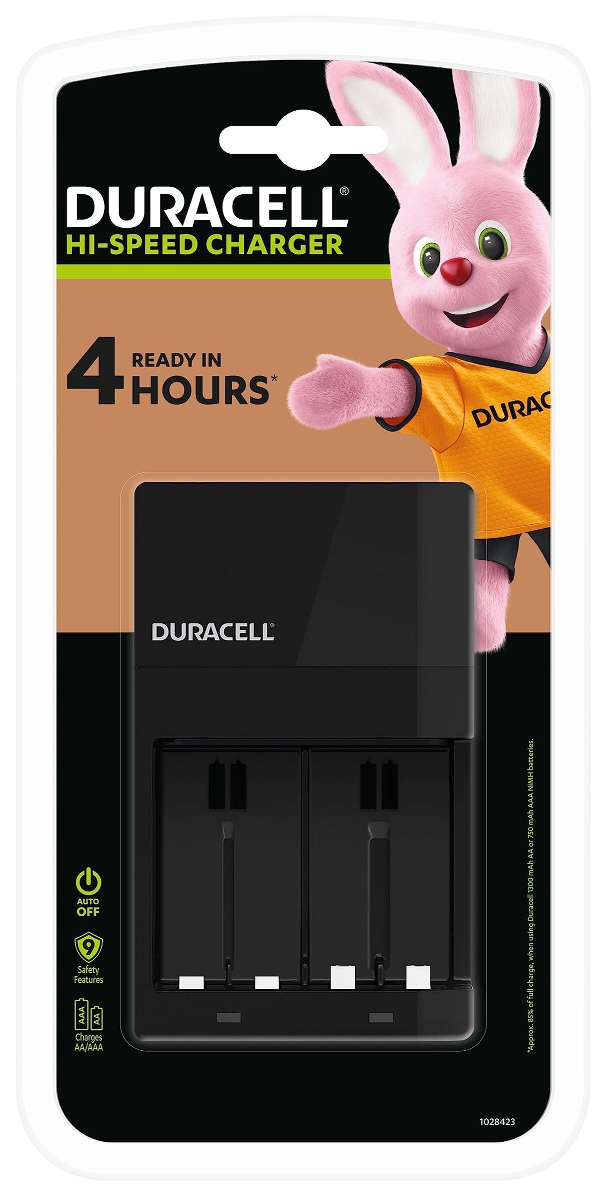 DURACELL BATTERY CHARGER 4 Hours