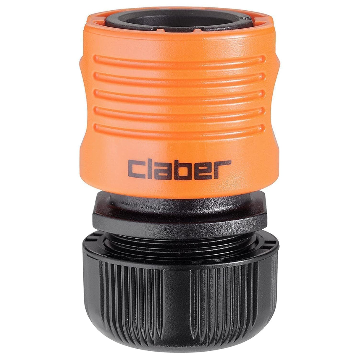 Claber Hose Connector, 1/2", Black and Orange - Model 8607