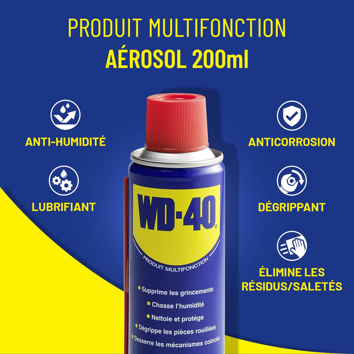 WD-40 Multi-Purpose Aerosol Lubricant 200ml