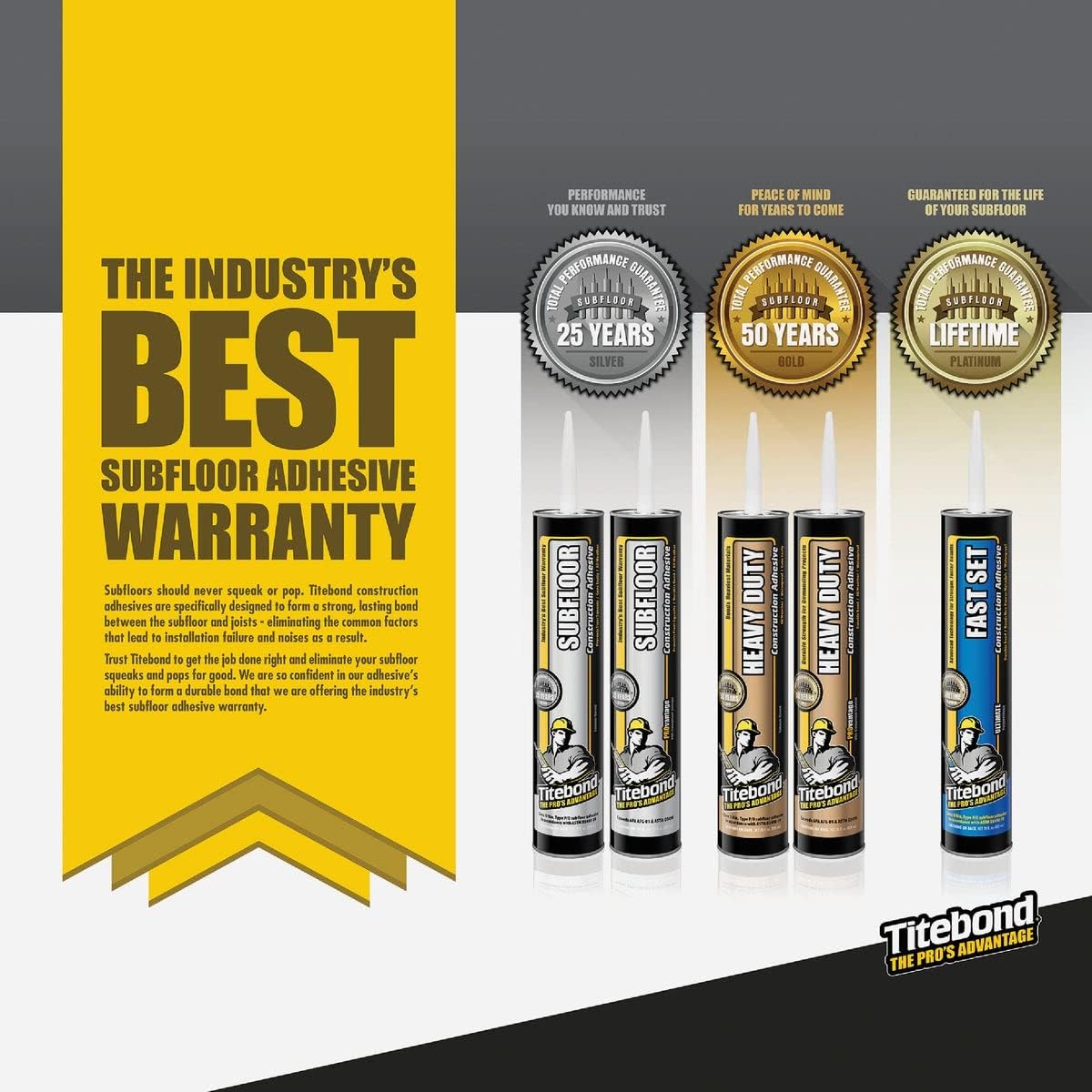 Titibond Construction and Flooring Adhesive, 29 oz.