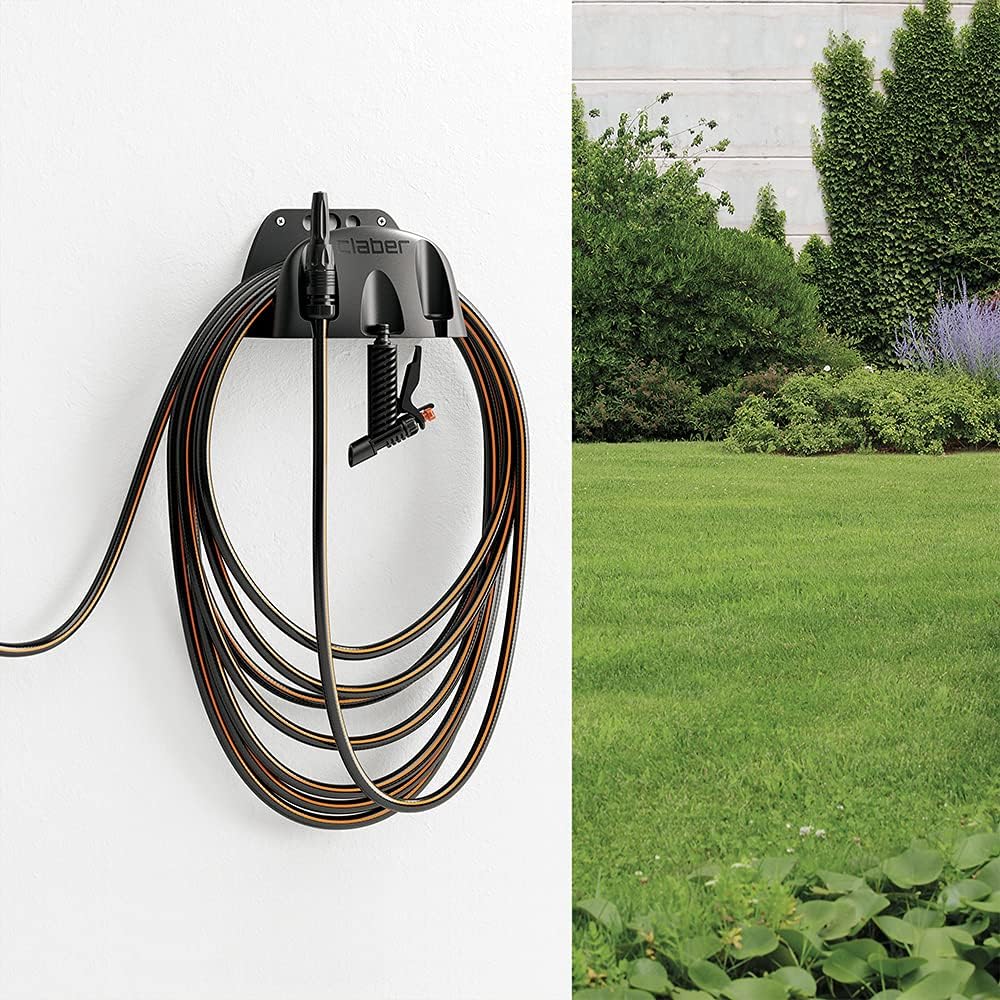 HOSE HANGER ECO WALL BLACK CLABER