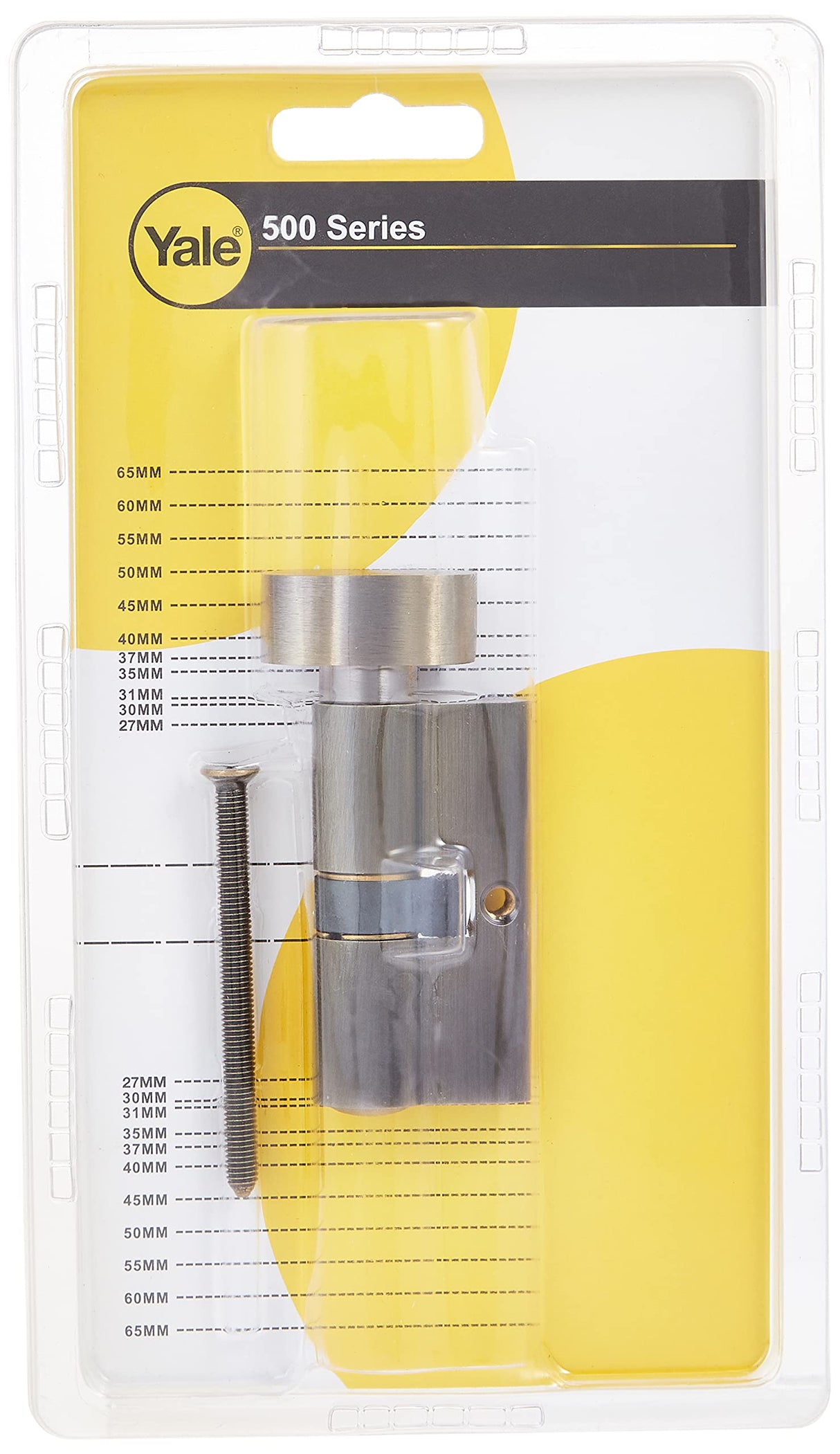 Yale Double Cylinder Key with Handle, 60mm, 500 Series - Antique Bronze