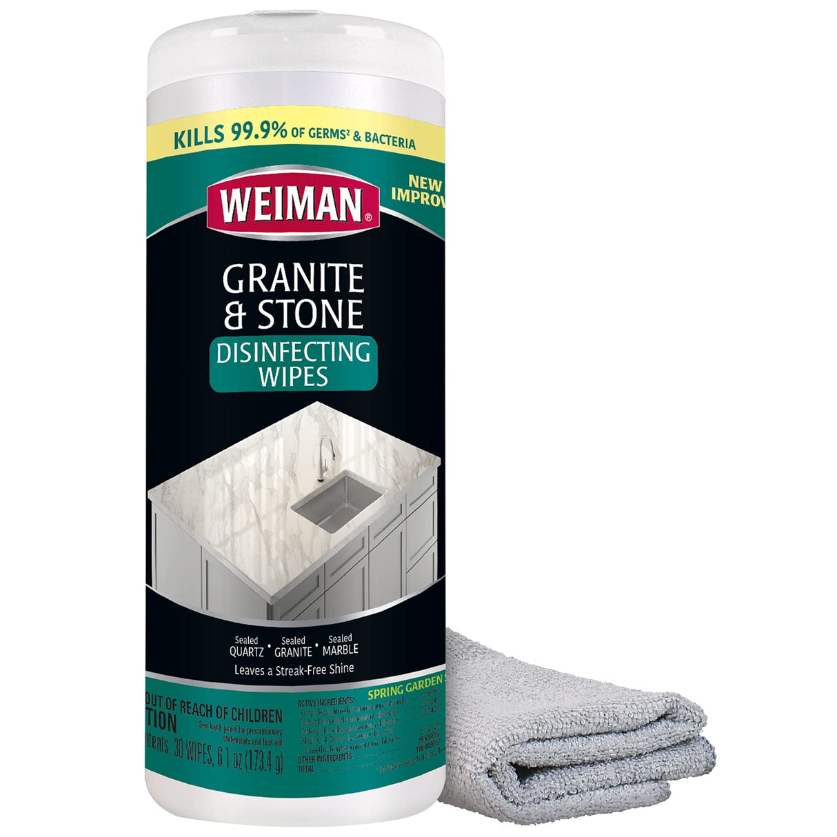 Weiman Granite Cleaning Wipes, 30 Count