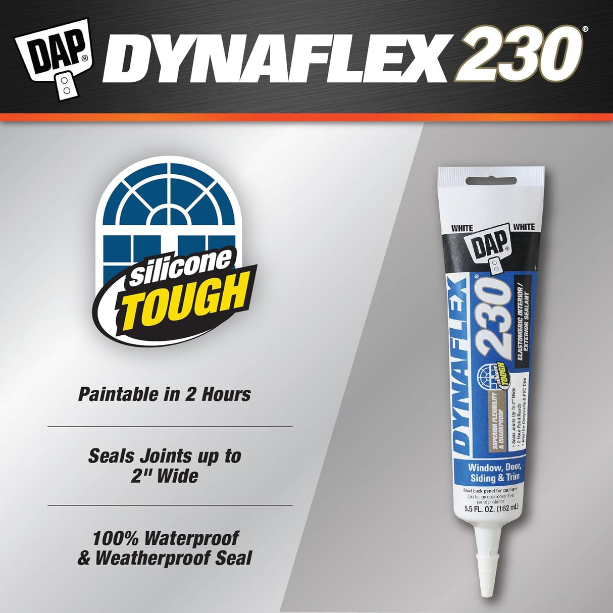 DAP Dynaflex 230 Sealant White Indoor & Outdoor 5.5-oz.