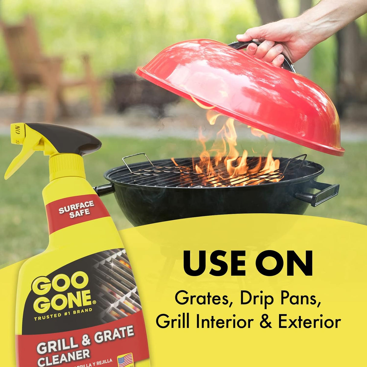 Goo Gone Grill & Grate Cleaner Spray, 24 oz