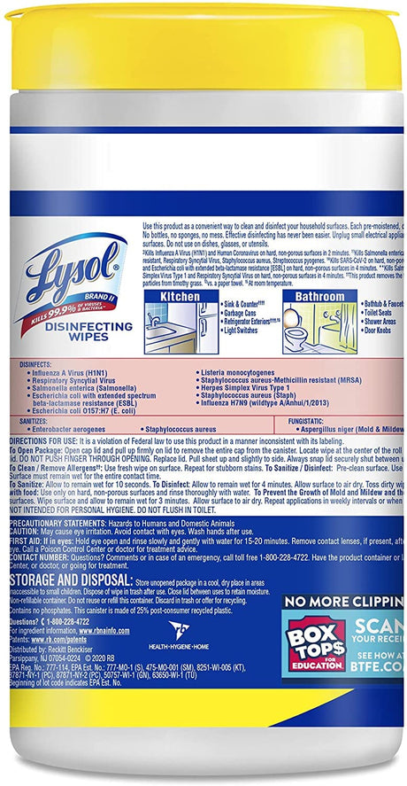 80CT Lysol Wipes