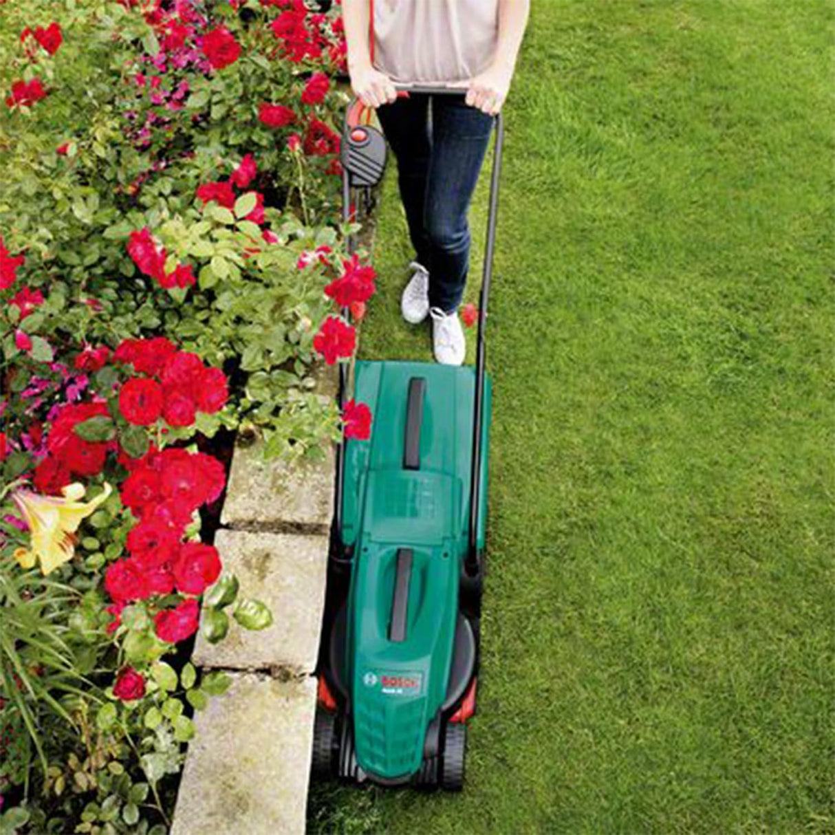 Bosch Rotak 32 Lawn Mower, 60L, 1200W - Green