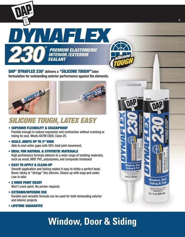 DAP Dynaflex Latex Sealant Cedar Tan 10.1-oz.