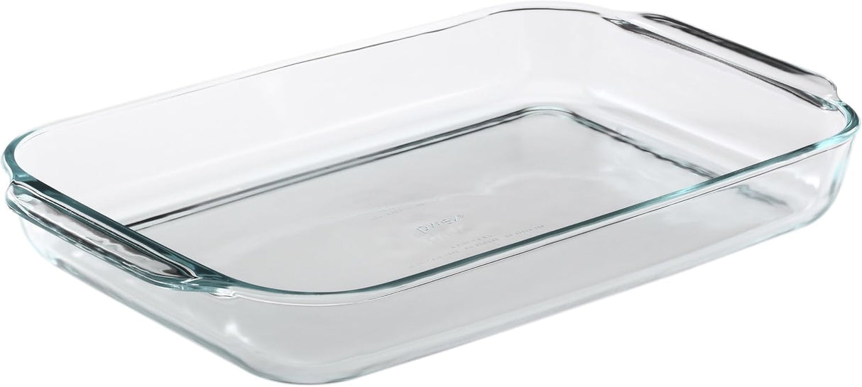 Pyrex Rectangular Glass Baking Dish, 4 Quart, Clear