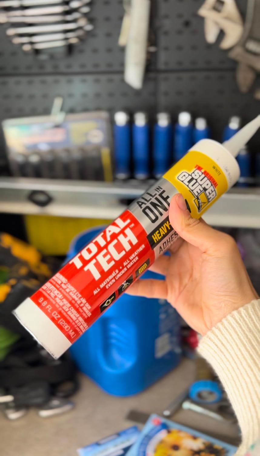 Super Glue Total Tech Sealant and Sealant, White, 9.8 oz