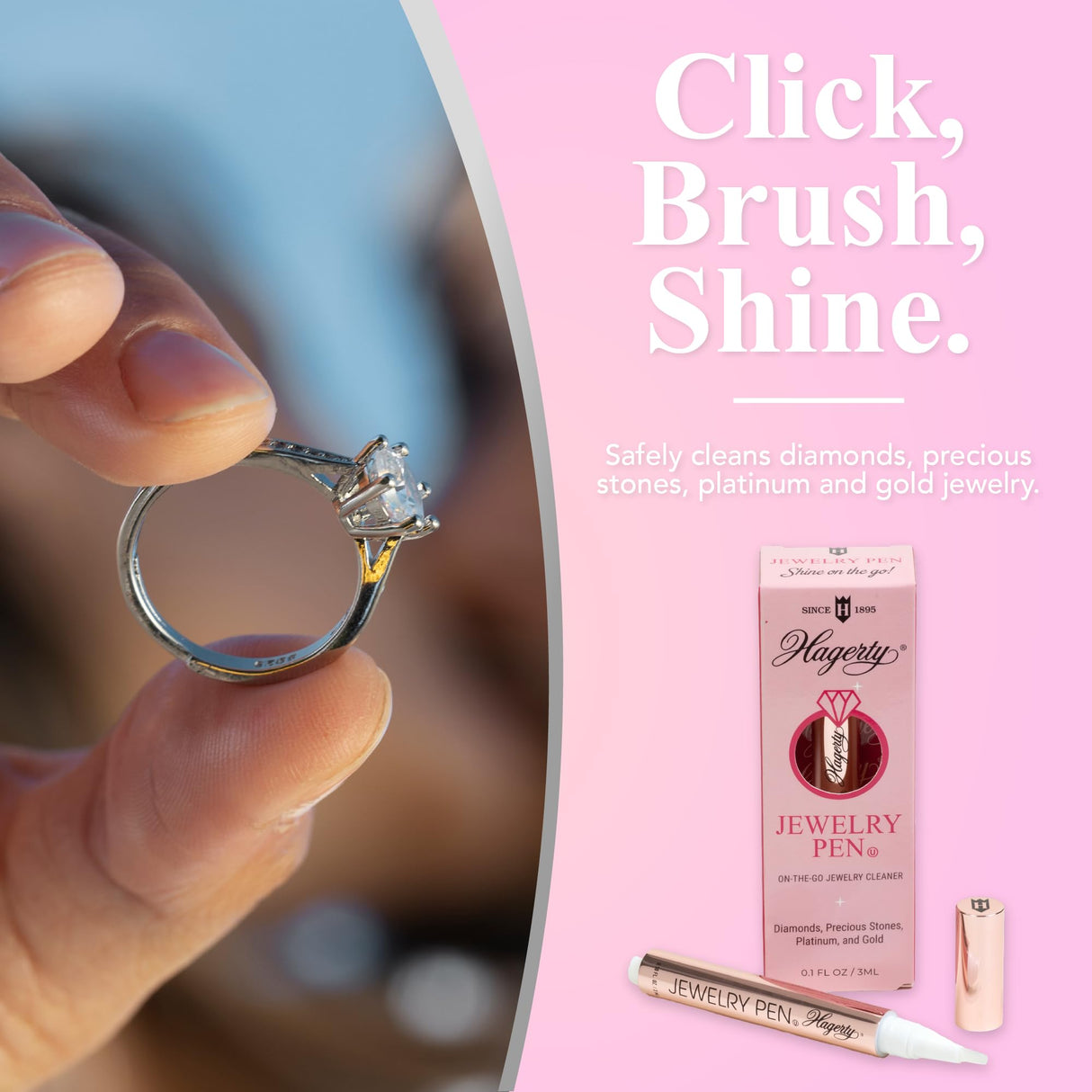 قلم لتنظيف المجوهرات أثناء التنقل من هاجرتي ، 3 مل