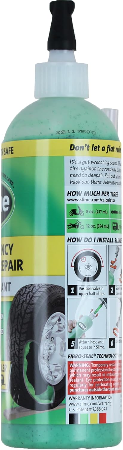 مانع تسريب للطوارئ لاصلاح ثقوب الاطارات المسطحة من سلايم - 473 مل