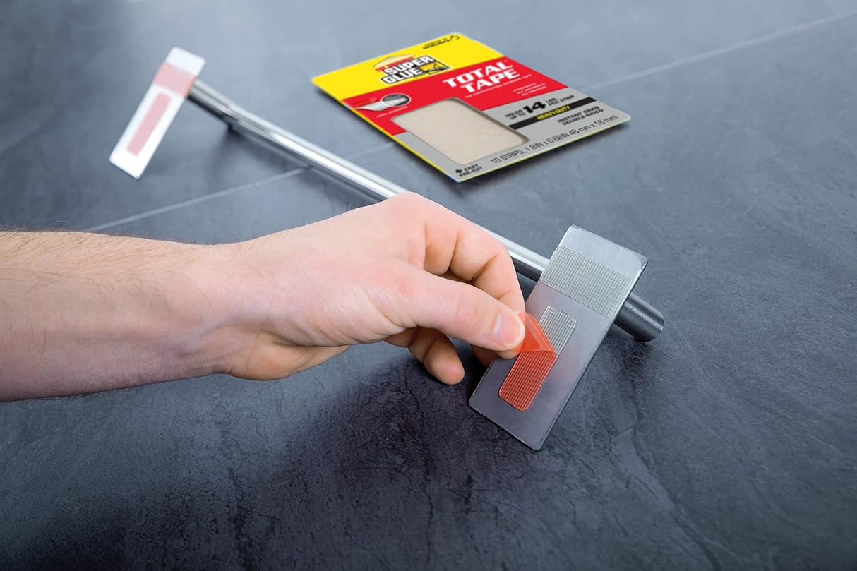 Super Glue Double Sided Tape for Instant Fix High Adhesive, Clear, 10 Count