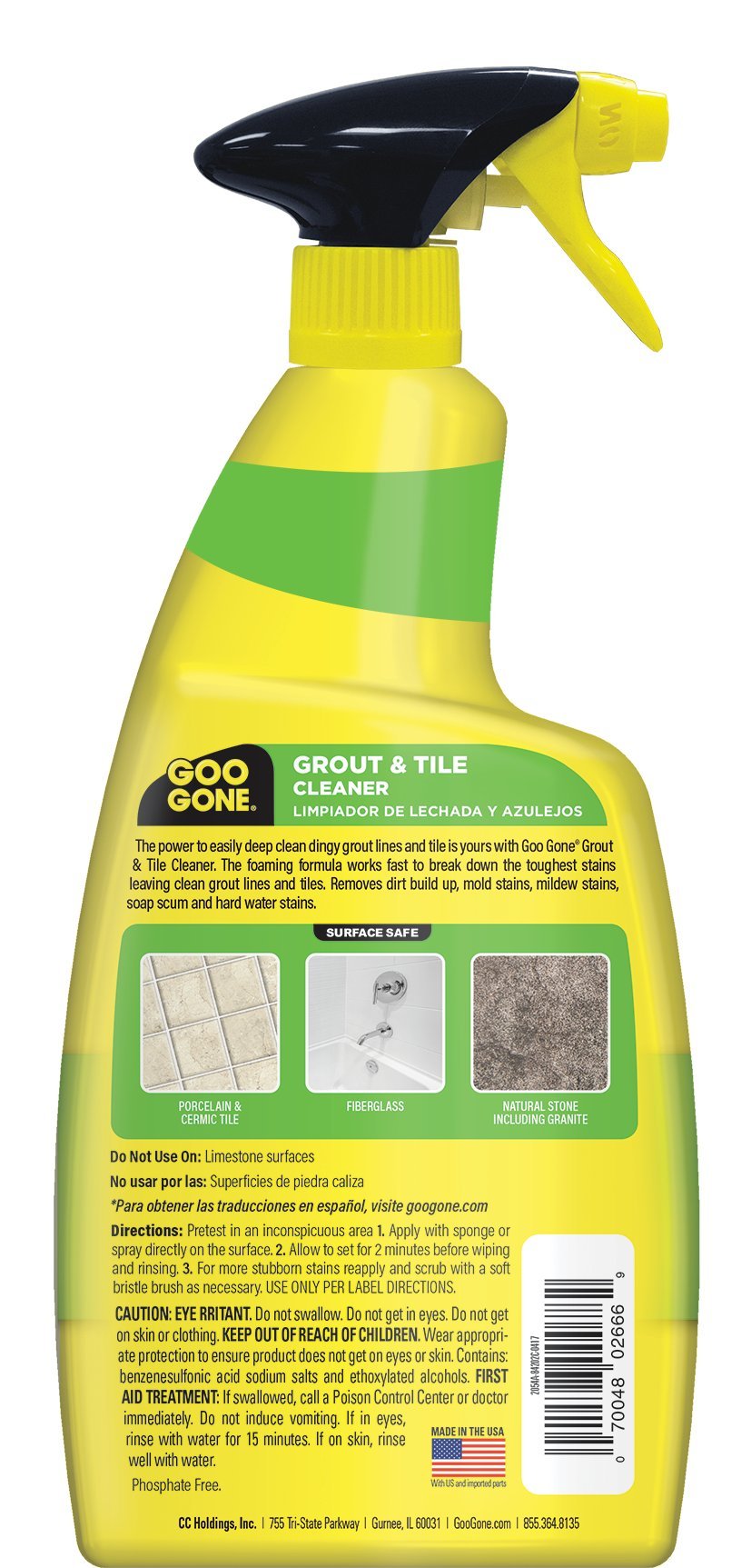 Goo Gone Grout & Tile Cleaner, 28 oz