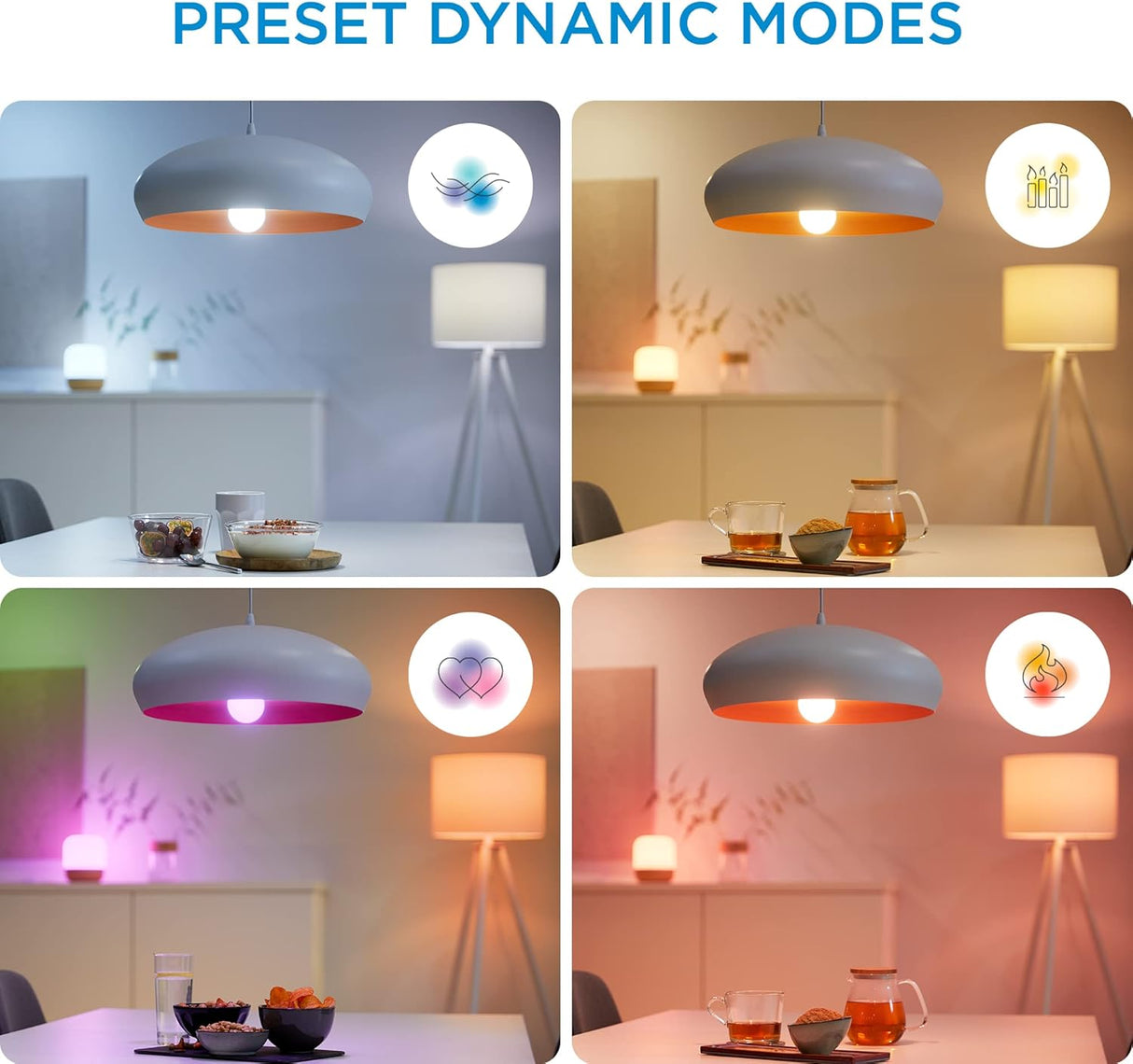 Wiz Smart WiFi Bluetooth Color Light Bulb GU10 Base, 50W - White