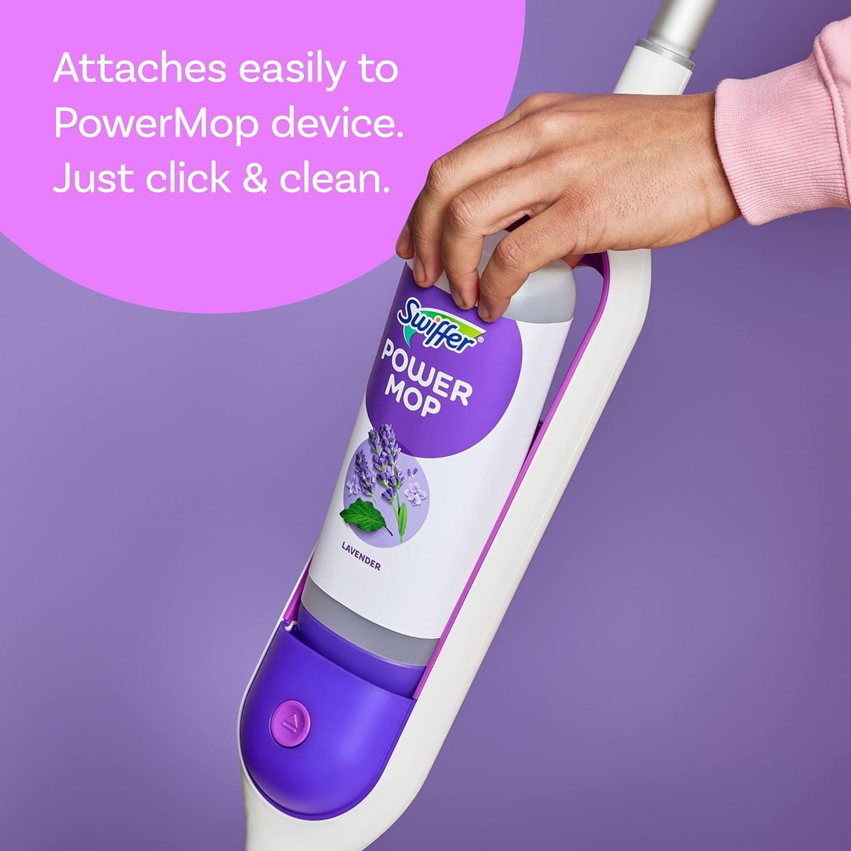 Swiffer Power Mop Floor Cleaning Solution, Lavender Scent, 25.3 oz