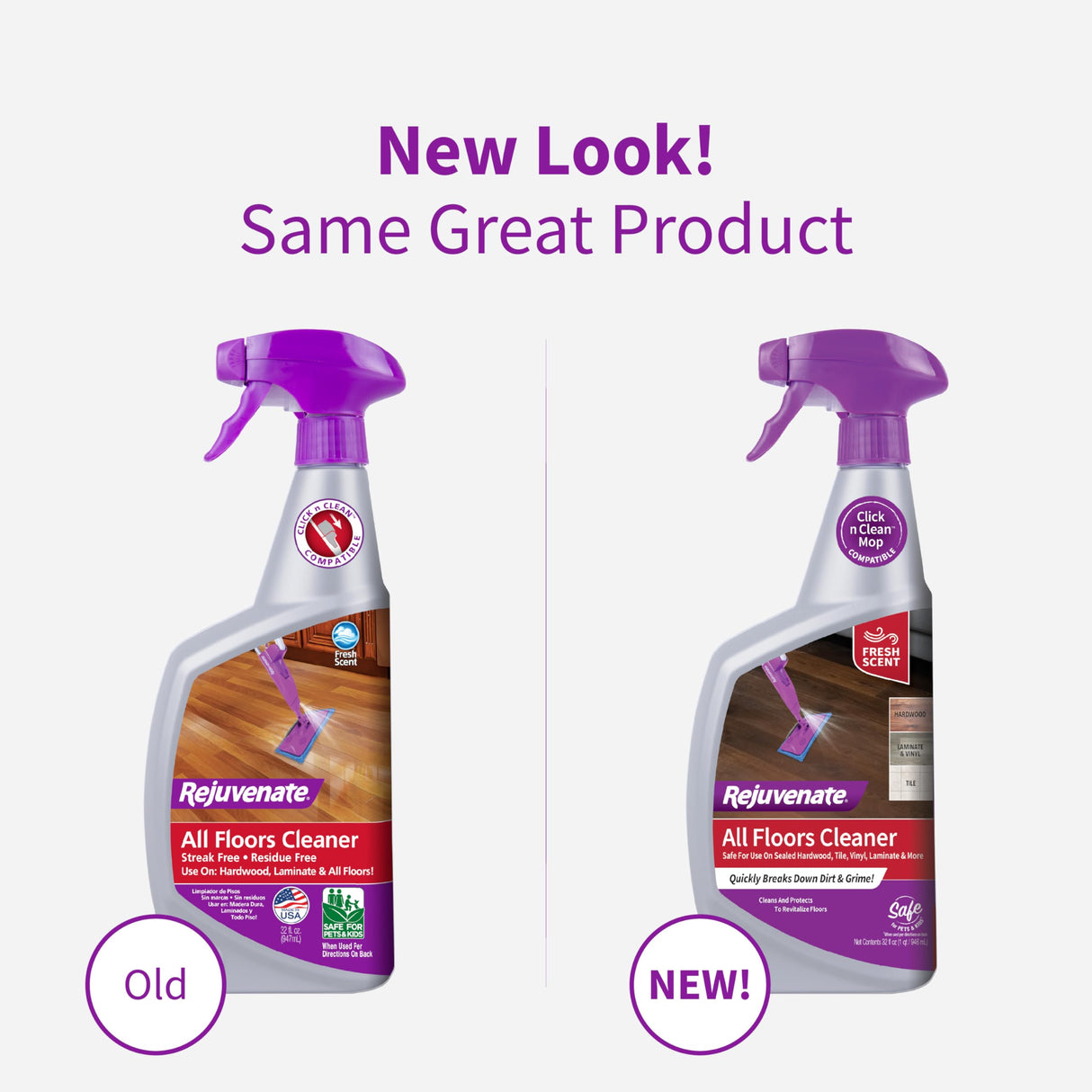 Rejuvenate High Performance Floor Cleaner, Fresh Scent, 32 oz