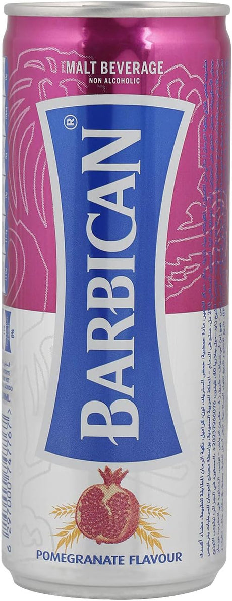 باربيكان مشروب غازي بنكهة الشعير والرمان - 250 مل