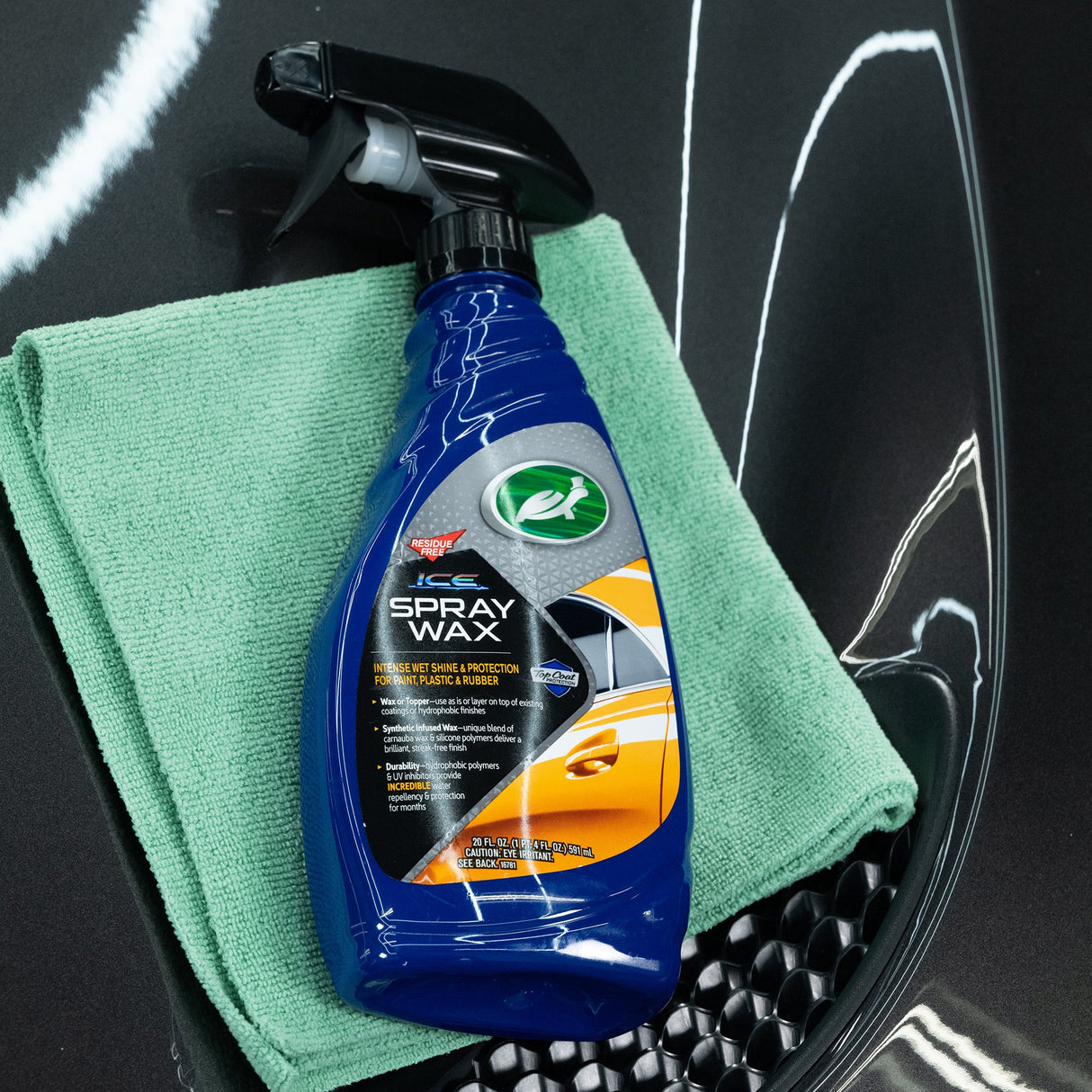 سبراي شمع لتلميع السيارات ايس من تيرتل واكس - 591 مل