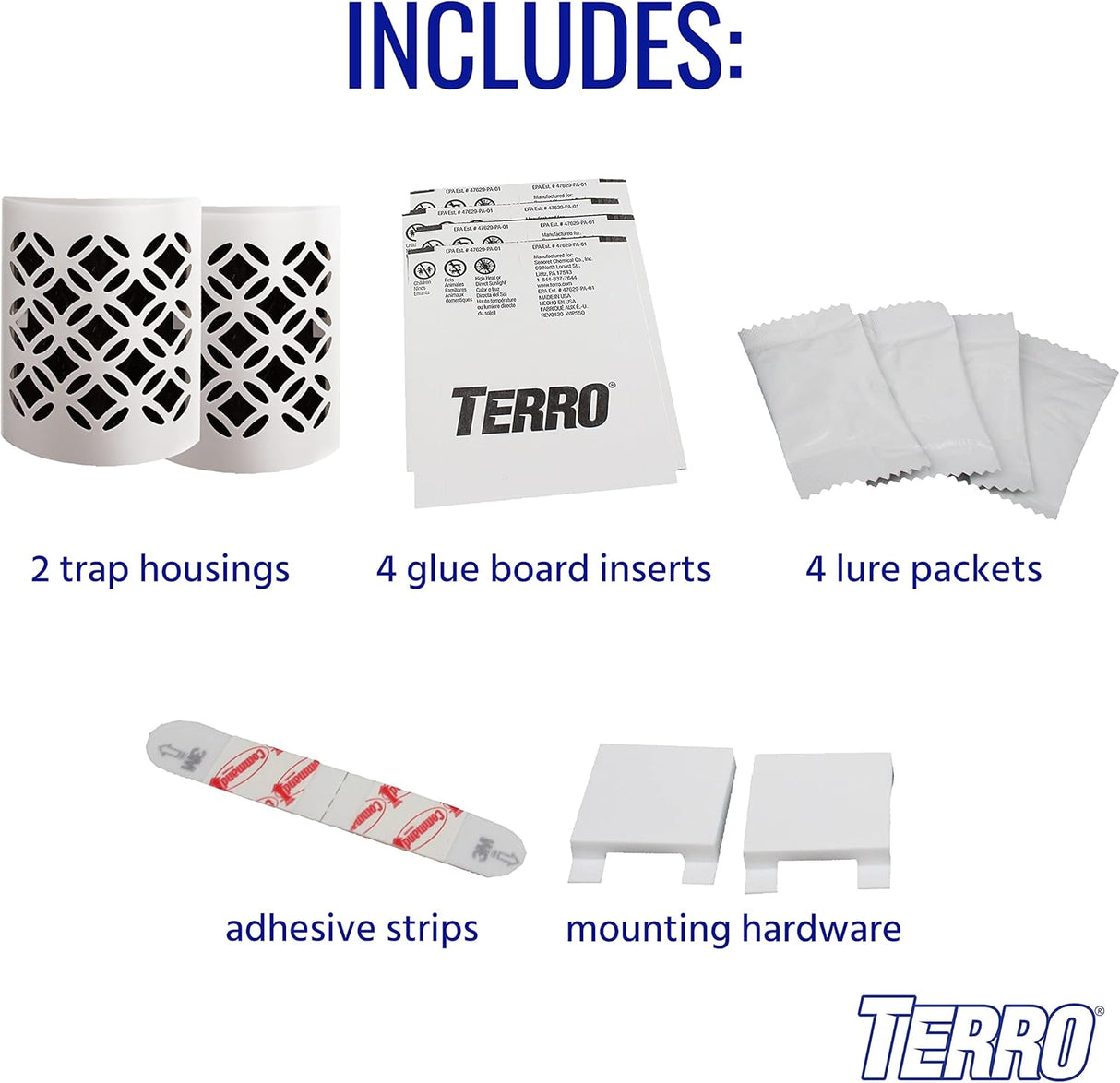 Terro Indoor Fly Trap with Bait - 4 Pack