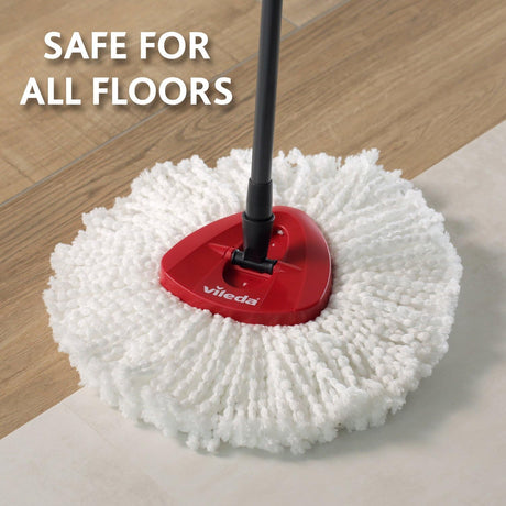 Vileda Turbo Smart Spin Mop Set, 3 Pieces - Black