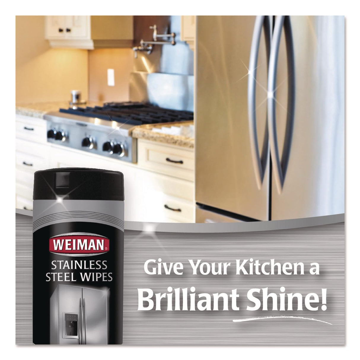 Weiman Stainless Steel Cleaning and Polishing Wipes, 30 Count