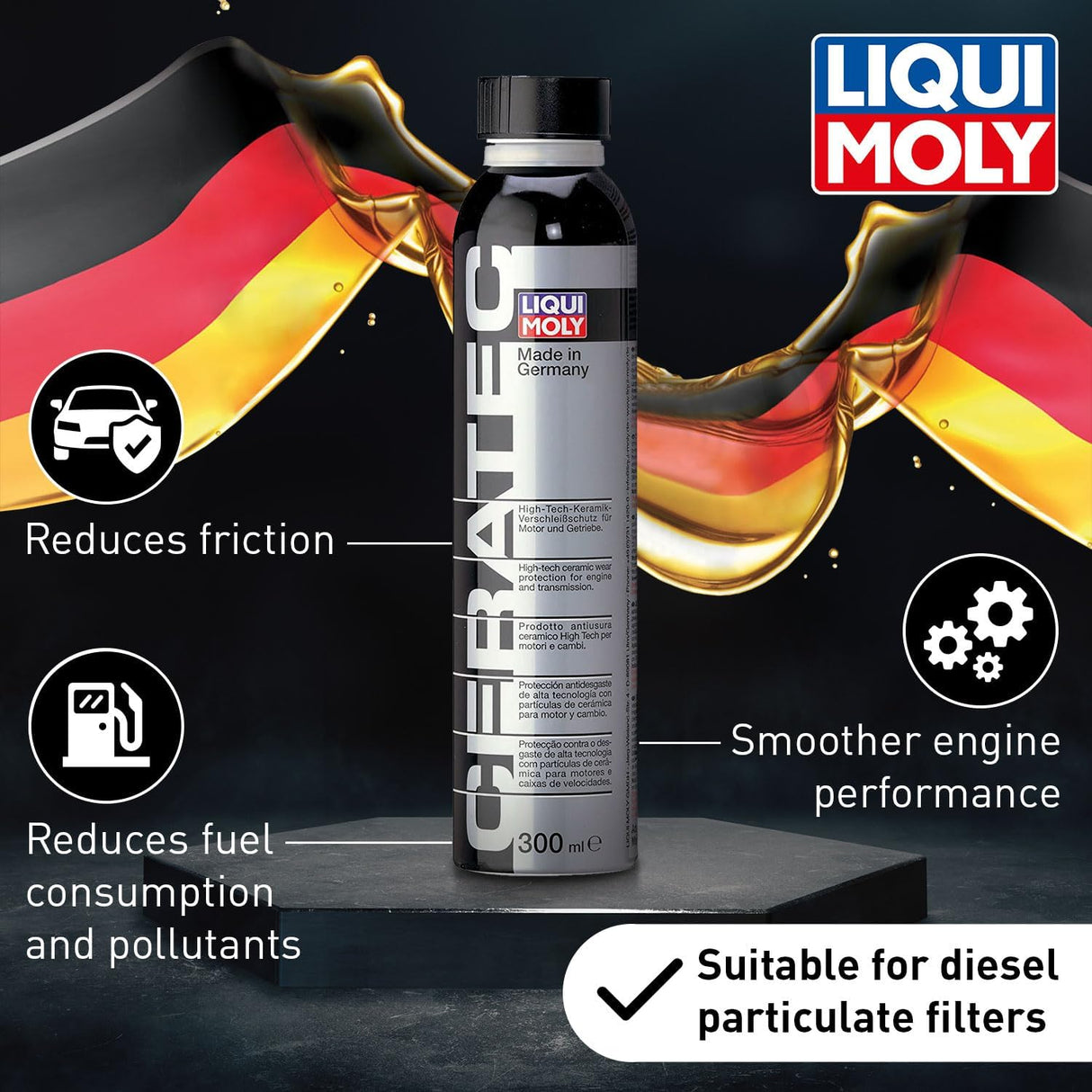 Liqui Moly Ceratec Ceramic Wear Protection Oil - 300ml