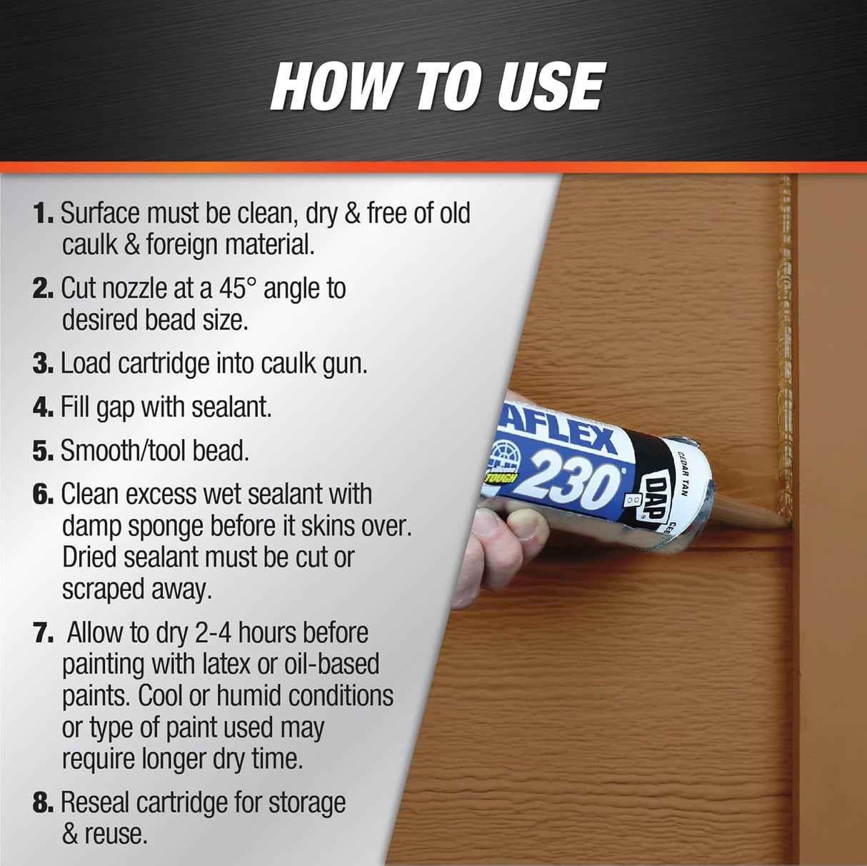 DAP Dynaflex Latex Sealant Cedar Tan 10.1-oz.