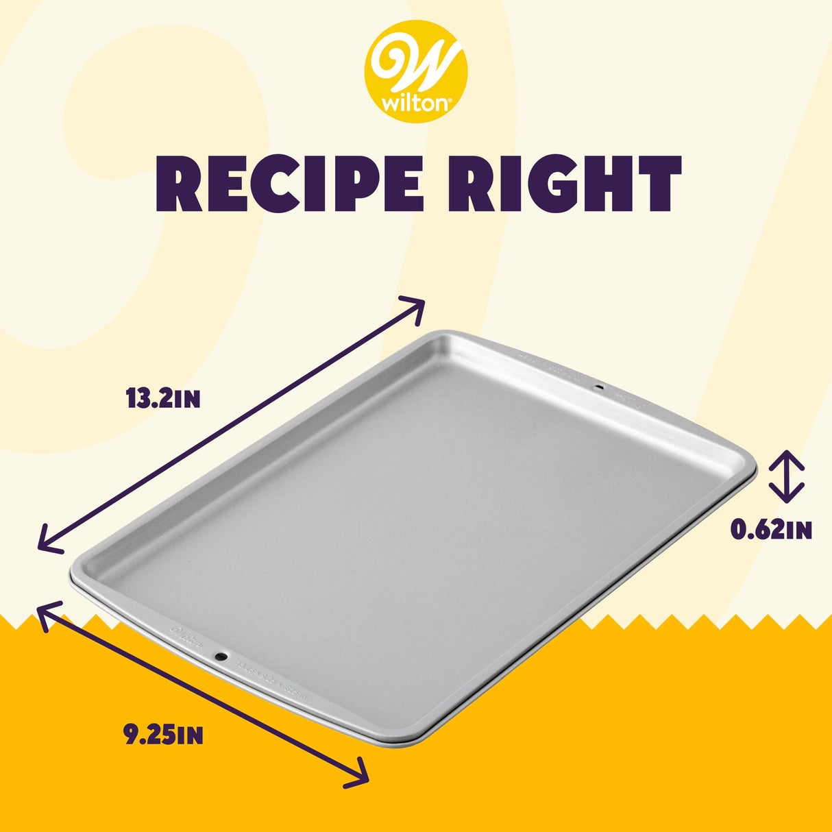 Wilton Recipe Right Small Non-Stick Baking Sheet, 13.2 x 9.25-Inch