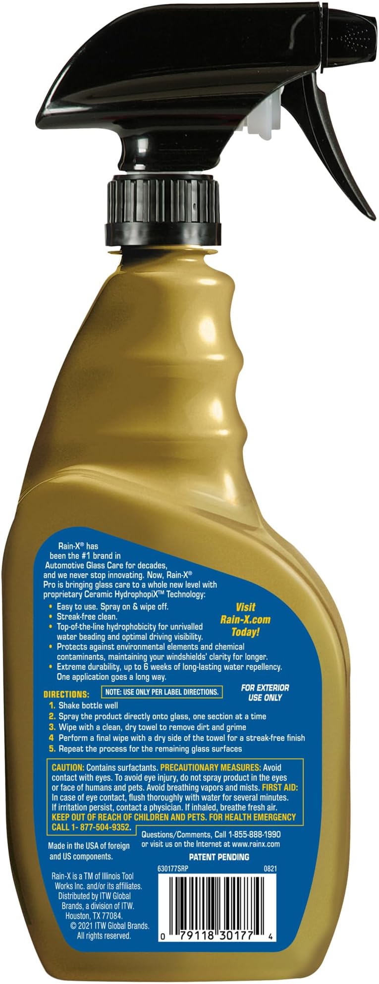 سبراي منظف الزجاج وطارد المياه برو سيرامي-اكس من راين-اكس - 680 مل