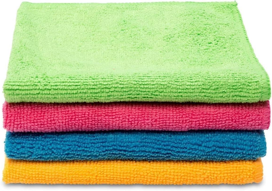 Vileda Microfiber Cleaning Cloth, 4 Pieces - Multicolor