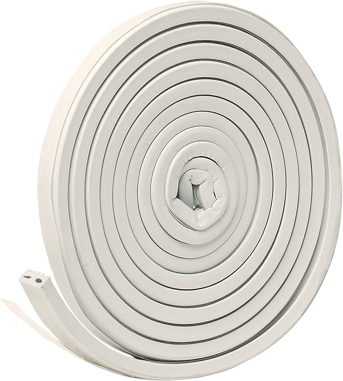 شريط عازل فروست كينج مطاطي ذاتي اللصق مقاس 3/8 × 7/32 بوصة × 17 قدم، ابيض