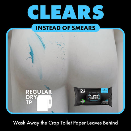 DUDE Wipes 1 Pack 48 Wipes Unscented ExtraLarge