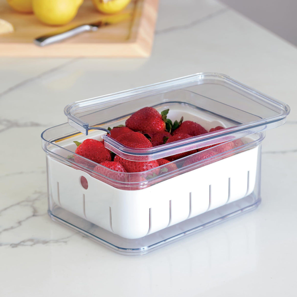 RPET Crisp Berry Bin Clear