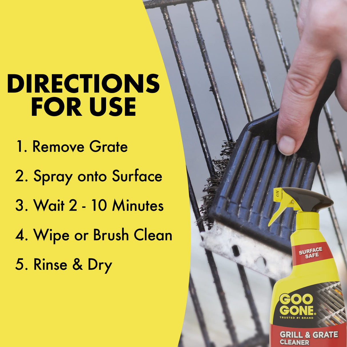 Goo Gone Grill & Grate Cleaner Spray, 24 oz