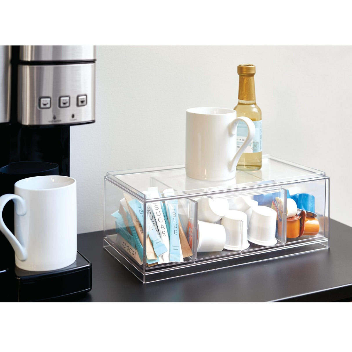 RPET Crisp Tea Storage Organizer Clear