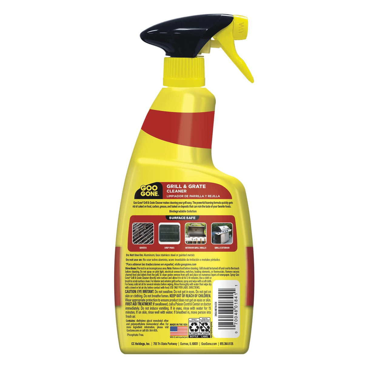 Goo Gone Grill & Grate Cleaner Spray, 24 oz