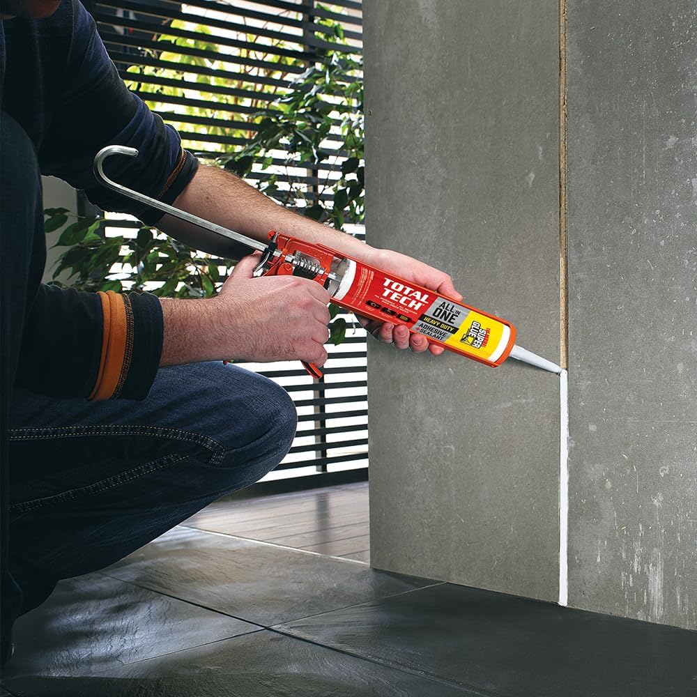 Super Glue Total Tech Sealant and Sealant, White, 9.8 oz