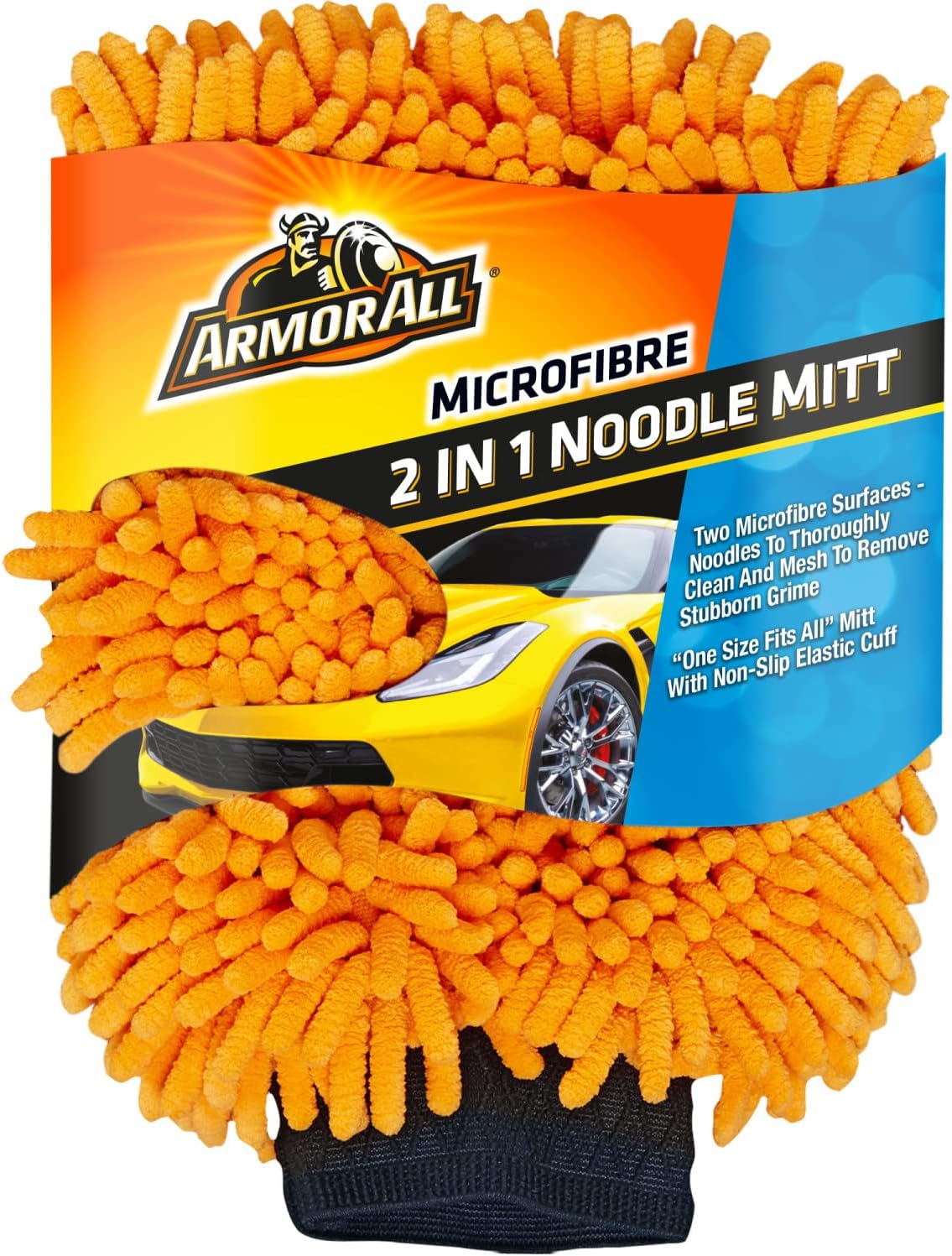 Armor All 2 in 1 Microfibre Noodle Wash Mitt