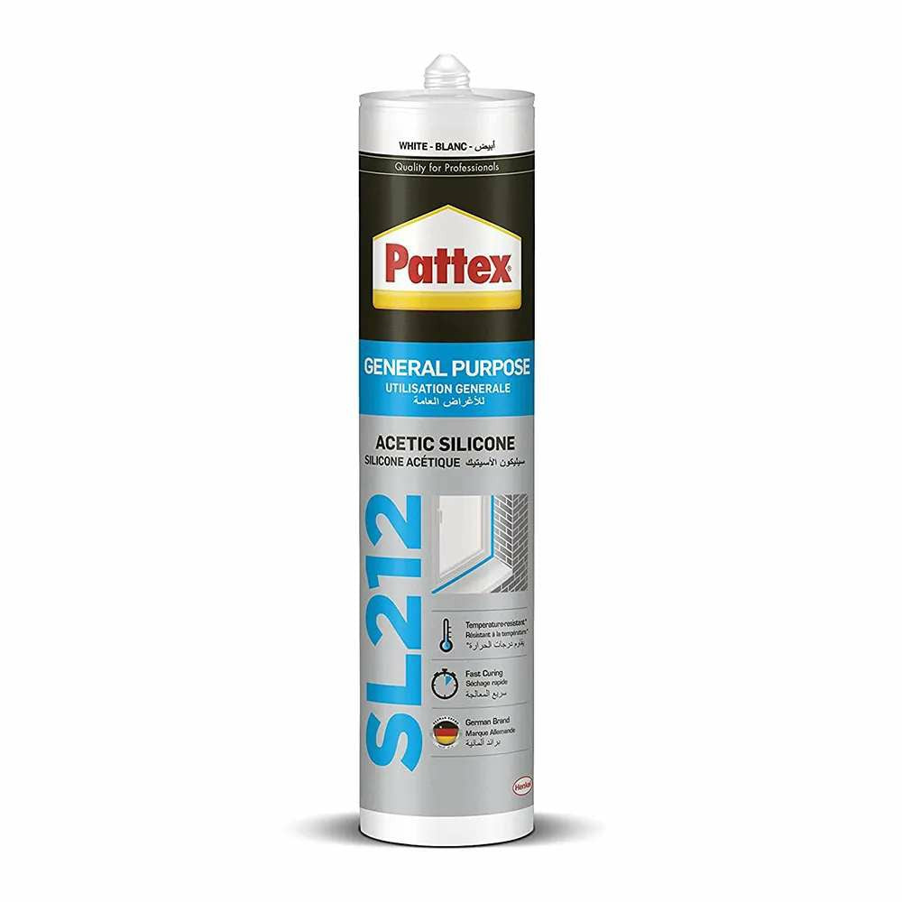 Henkel Pattex Acetic Silicone GP SL212  Black