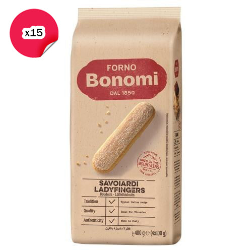 بسكويت بونومي كلاسيك ليدي فينجر - 15 × 400 جرام