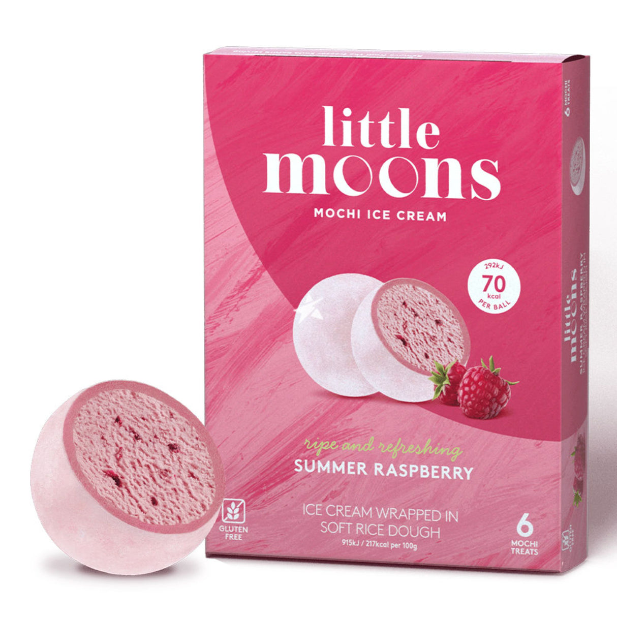 آيس كريم ليتل مونز بنكهة التوت الصيفي - 192 جرام