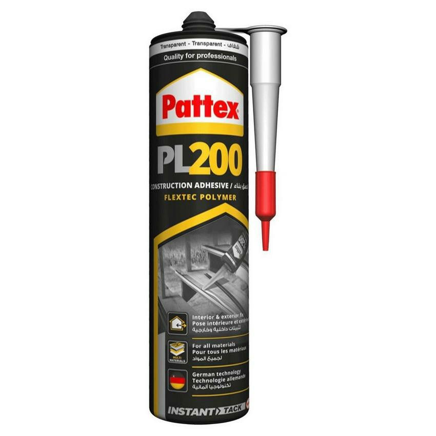Pattex Construction Adhesive Pl 200 Transparent 290G