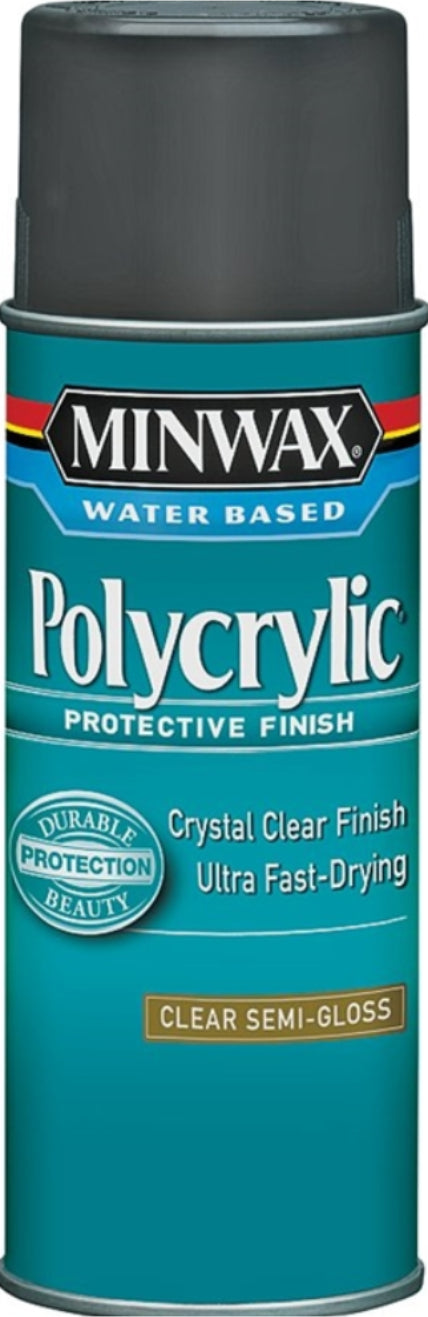 طلاء بولي أكريليك مائي ساتان بخاخ للخشب - 11.5 أونصة