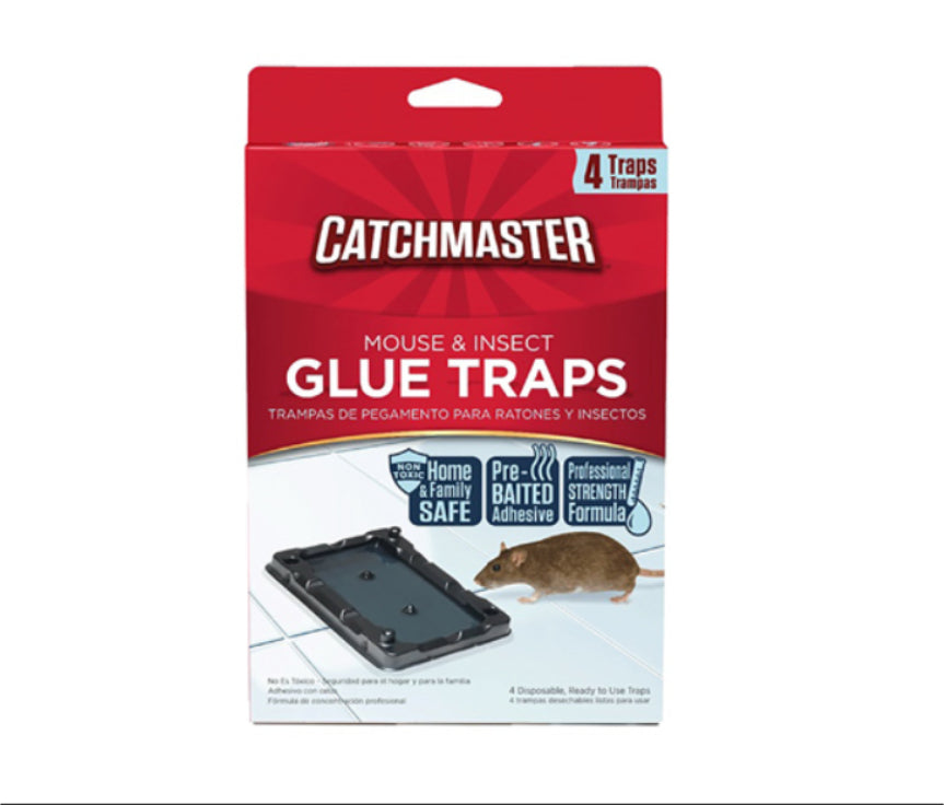 مصائد فئران كاتش ماستر 4 قطع - أسود