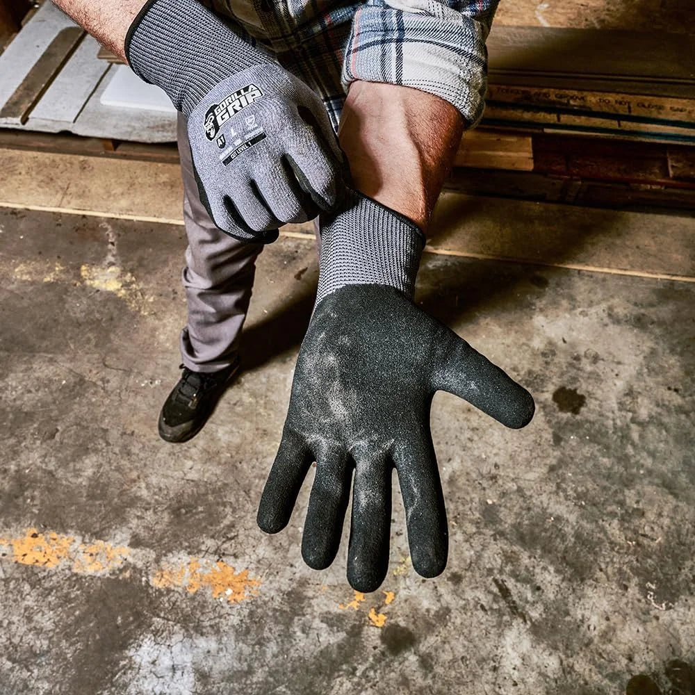 GORILLA GRIP - Extra Large Precision Grip A1 Cut Resistant Work Gloves
